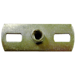 Grunnplate elforsinket M8/M10, 80x30 mm