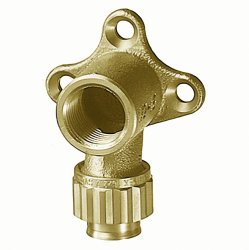 Väggfäste kongrepp x invändig 3 hål 16x2,2 mm x R15, Sanipex