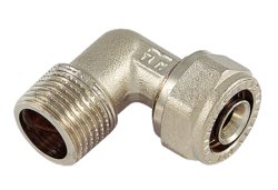 Pexal Alupex-koppling klämring vinkel utvändig 26 mm x R25