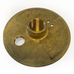 Täckbricka mässing invändig gänga R25 x 140 mm, E.M.S