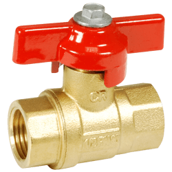 Kulventil CIM 312 CR med handspak invändig R20, Cimberio