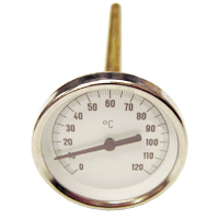 Termometer RX-1202 0-120 °C 200 mm dykrör R15, Rexotherm