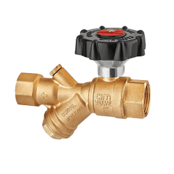 Kulventil CIM 6622CRNL med backventil och utväxling invändig R40, Cimberio