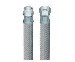 Anslutningsslang för värme/kyla/dricksvatten rak löpmutter x utvändig R15 x (1200 mm), E.M.S