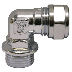Vinkel 1 koppling x utvändig förkromad 12 mm x R10
