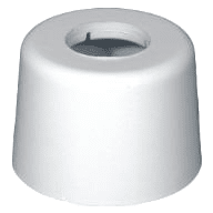 Gulvrosett hvit, for servant/vaskebenk høyde 65 mm, 32 mm