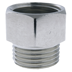 Övergångsnippel förkromad G15, Trio Perfekta