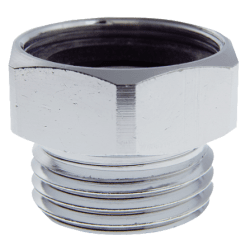 Övergångsnippel inkl. packning förkromad M22x1,0 x G15, Trio Perfekta