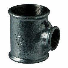 T-rör svart aducerad invändig R25 x R15 x R25