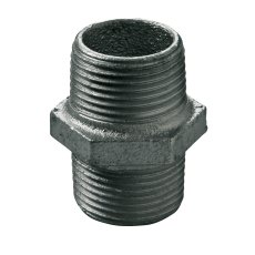 Sexkantnippel svart aducerad utvändig R32