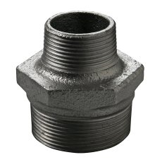 Sexkantnippel svart aducerad utvändig R32 x R25