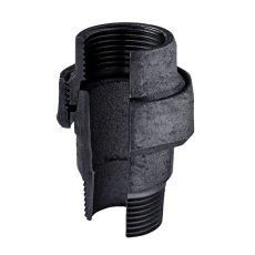 Unionkoppling svart aducerad invändig x utvändig R50