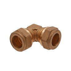 Vinkel 2 kopplingar mässing 28 mm x 28 mm