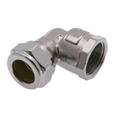 Vinkel 1 koppling x invändig förkromad 15 mm x R15