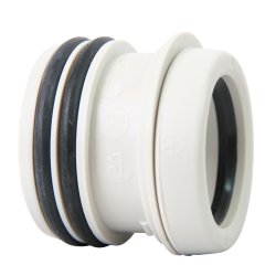 Universalovergang hvit, Pipelife, 75 mm x 50 mm