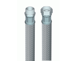 Anslutningsslang för värme/kyla/dricksvatten rak löpmutter x utvändig R20 (1200 mm), E.M.S