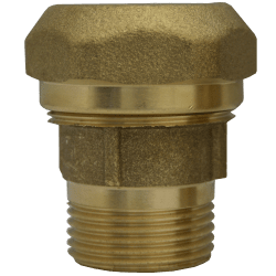 Dykkpumpekobling utvendig, messing, 32 mm x 1"