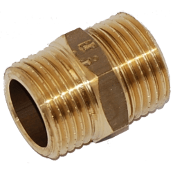 Dubbelnippel mässing R50, Isiflo