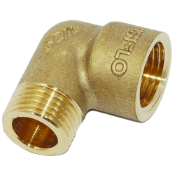 Vinkel mässing utvändig x invändig R20, Isiflo
