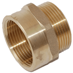 Nippel mässing invändig x utvändig R50 x R40, Isiflo