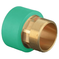 Övergångsnippel Green Pipe/Blue Pipe hexagonal utvändig R100 x 110 mm, Kruge