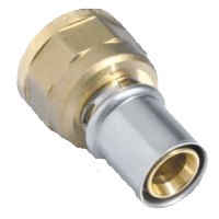 Övergångsmuff invändig 1 muff alupex pexal press R15 x 16 mm