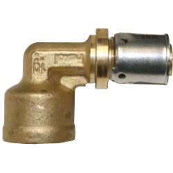 Vinkel 90° invändig 1 muff alupex pexal press R25 x 32 mm