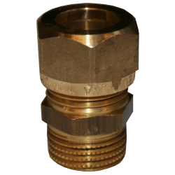 Rak koppling 1 koppling x utvändig mässing 12 mm x R10, Vatette