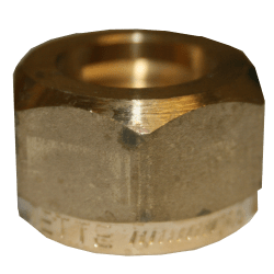 Mutter mässing 15 mm, Vatette