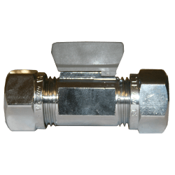 Kulventil med vred förkromad 15 mm x 12 mm, Vatette