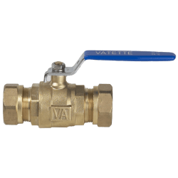 Kulventil med fullt genomlopp och långt handtag 22 mm, Vatette