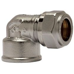 Vinkel 1 koppling x invändig förkromad 15 mm x R15, FPL