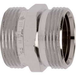 Rak nippel FPL358 utvändig förkromad R15 x R15, FPL