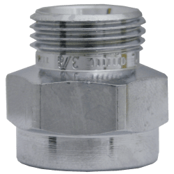 Rak nippel FPL356 invändig x utvändig förkromad R15 x R15, FPL