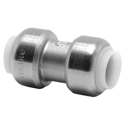 Rak koppling 2 muffar förkromad 15 mm x 15 mm, Tectite