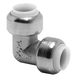 Vinkel 2 muffar förkromad 15 mm x 15 mm, Tectite