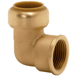 Vinkel 1 muff x invändig mässing 22 mm x R20, Tectite