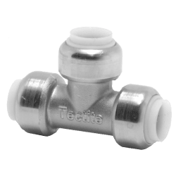 T-rör 3 muffar förkromad 15 mm x 15 mm x 15 mm, Tectite