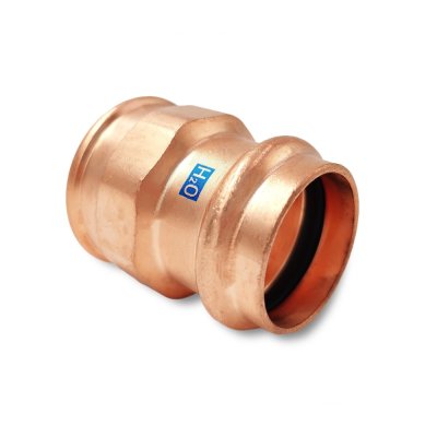 Övergångsmuff invändig 1 muff V-press koppar R25 x 35 mm