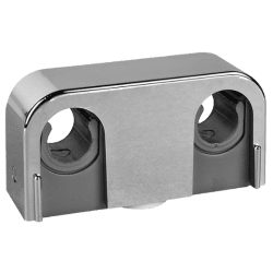 Rörklamma Falu Snap 14005 dubbel krom c/c 40 12/15 mm, Faluplast