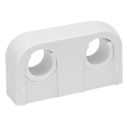 Rörklamma Falu Snap 14010 dubbel vit c/c 40 mm 18/22 mm, Faluplast