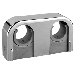 Rörklamma Falu Snap 14015 dubbel krom c/c 40 mm 18/22 mm, Faluplast