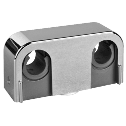 Rörklamma Falu Snap 14035 dubbel krom c/c 40 mm 10/12/15 mm, Faluplast