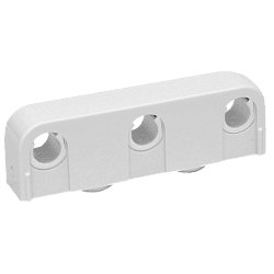 Rörklamma Falu Snap 14300 trippel vit c/c 40 mm 12/15 mm, Faluplast