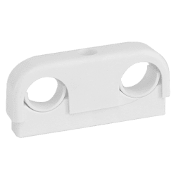 Rörklamma Falu original 16900 vit c/c 60 mm 22/28 mm, Faluplast