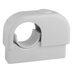 Rörklamma Falu original 17100 enkel vit 22/28 mm, Faluplast