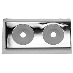Vulkbricka Falu 50435 dubbel krom c/c 40 mm 12-16 mm, Faluplast