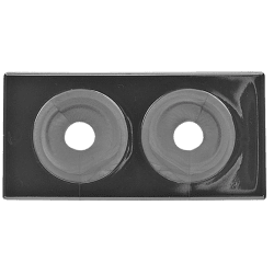 Vulkbricka Falu 51435 dubbel krom c/c 40 mm 12-16 mm, Faluplast