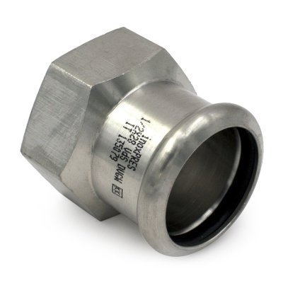 Övergångsmuff invändig 1 muff M-press rostfri R15 x 22 mm