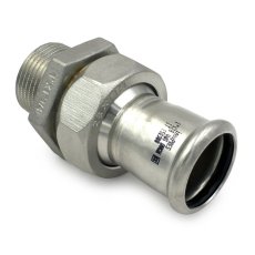 Unionkoppling utvändig 1 muff M-press rostfri R20 x 22 mm